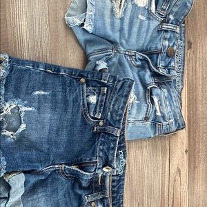 jean shorts (american eagle & refuge)